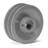 Two Groove Fixed Bore Cast Iron Pulley 5/8" Bore x 3.95" OD
