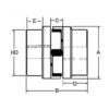 Three Jaw Coupling 1 9/16" Bore - Image 2