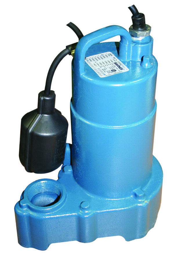 Barnes Solids Handling Submersible Sump Pump 1-1/2" - 112551